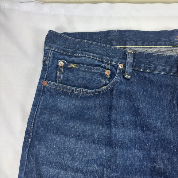 Polo Ralph‎ Lauren Varick Slim Straight Denim Jeans Mens Blue Size 42x32 - Picture 2 of 9